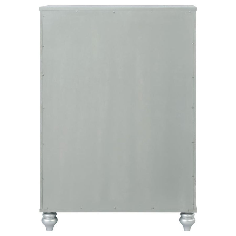 Gunnison 5-drawer Bedroom Chest Silver Metallic-zoom-