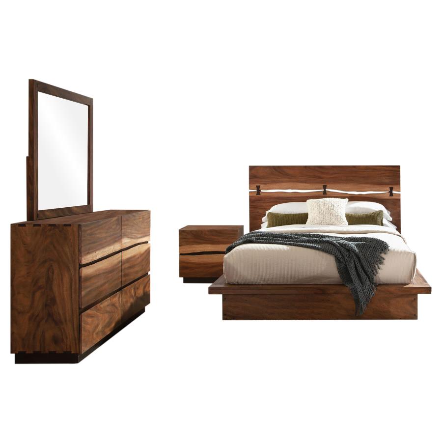 Winslow 4-piece Eastern King Bedroom Set Smokey Walnut-zoom-2