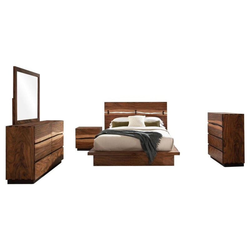 Winslow 5-piece Eastern King Bedroom Set Smokey Walnut-zoom-