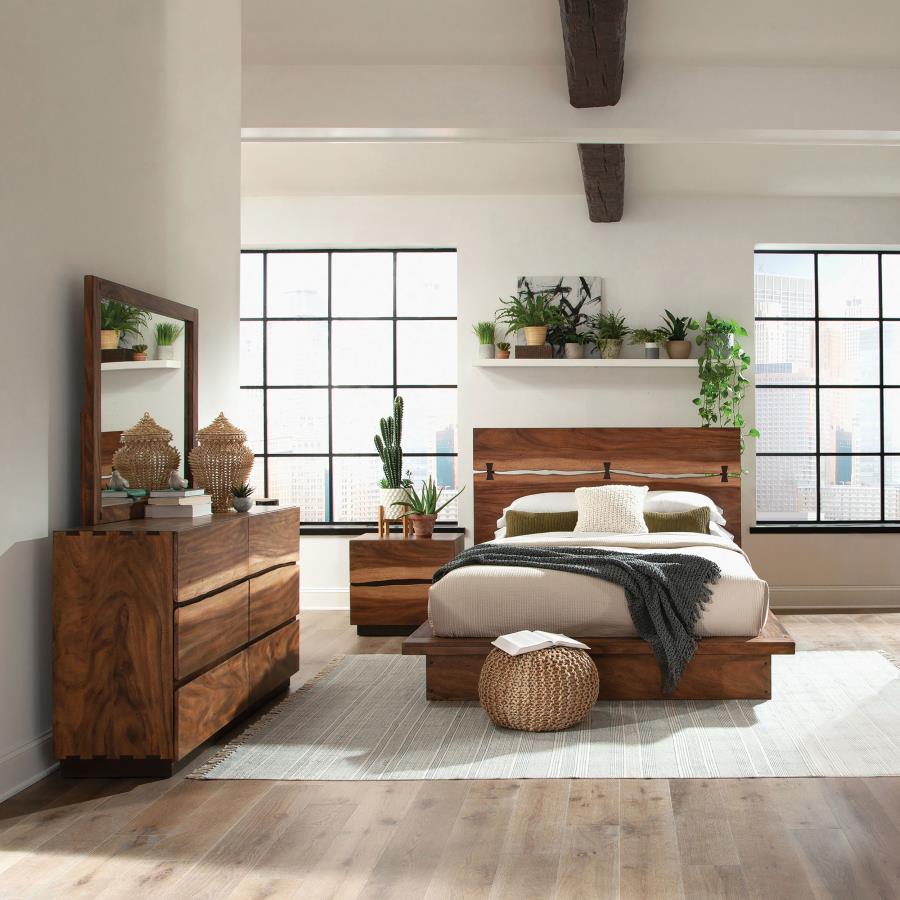 Winslow 4-piece Queen Bedroom Set Smokey Walnut-zoom-1