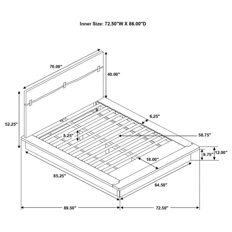 Winslow 5-piece Queen Bedroom Set Smokey Walnut-zoom-
