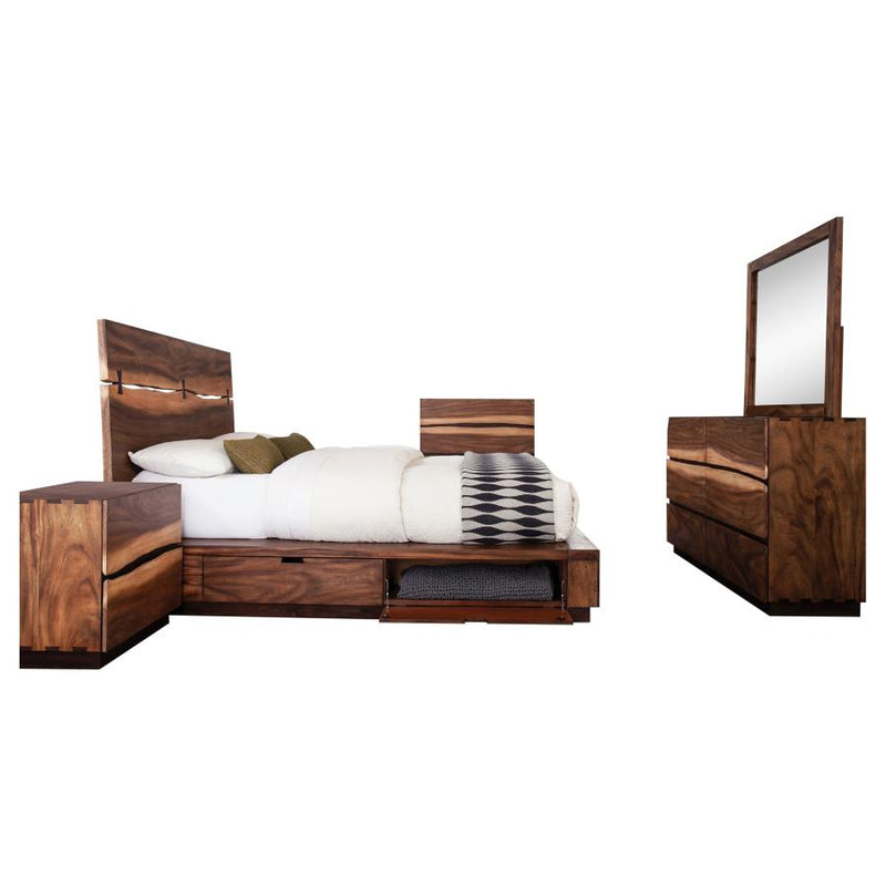 Winslow 5-piece Eastern King Bedroom Set Smokey Walnut-zoom-
