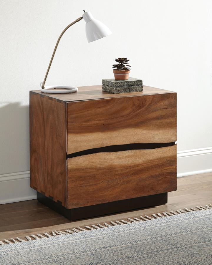 Winslow 2-drawer Nightstand Smokey Walnut-zoom-2