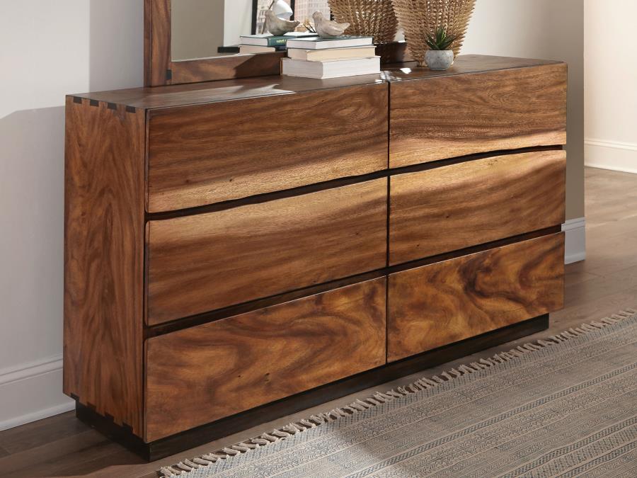 Winslow 6-drawer Dresser Smokey Walnut-zoom-2
