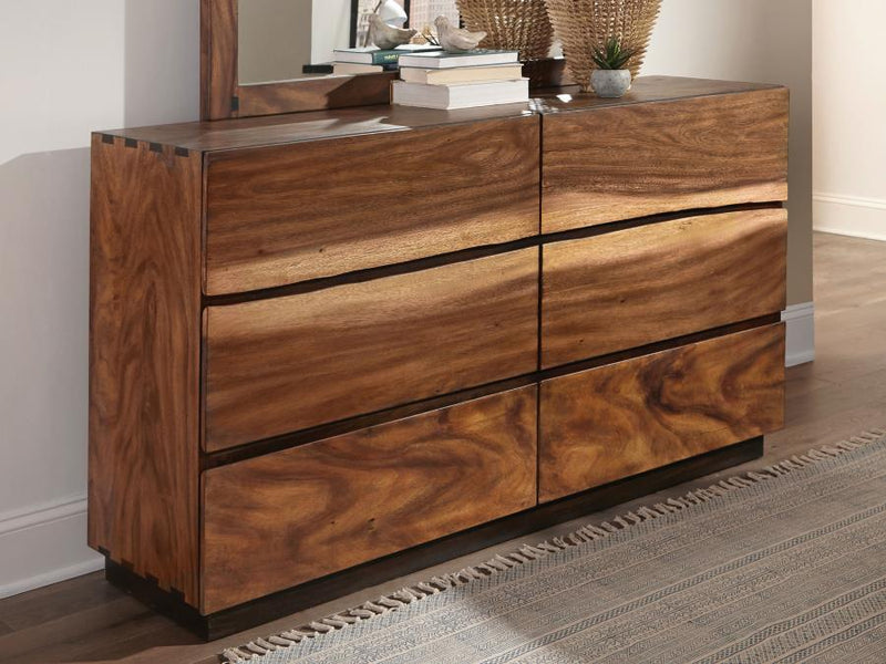 Winslow 6-drawer Dresser Smokey Walnut-zoom-