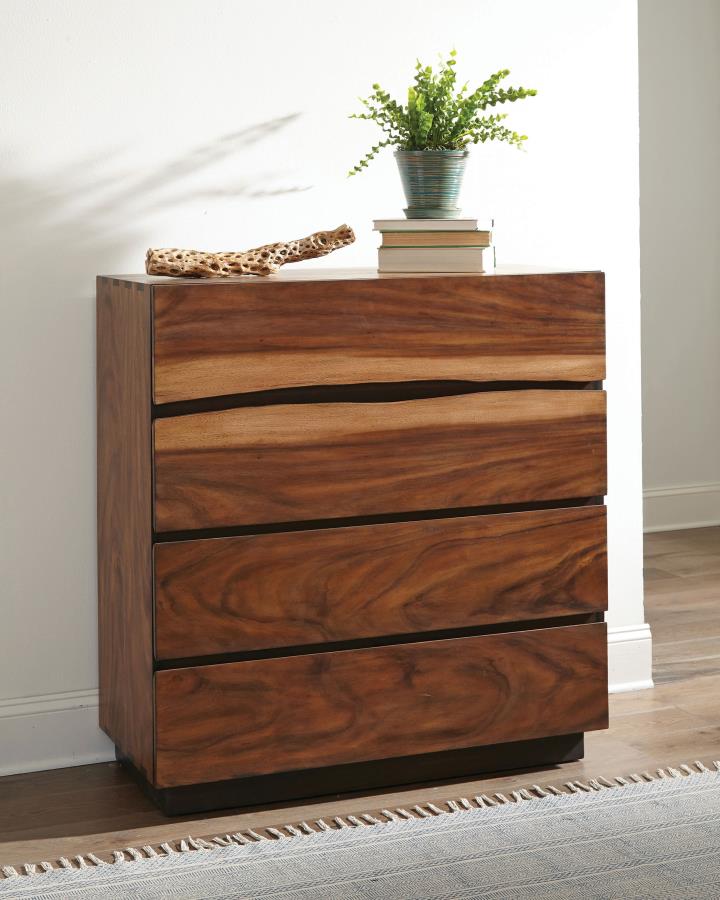 Winslow 4-drawer Bedroom Chest Smokey Walnut-zoom-