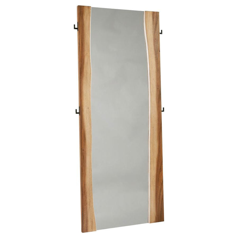 Winslow 31 x 76 Inch Standing Floor Mirror Smokey Walnut-zoom-