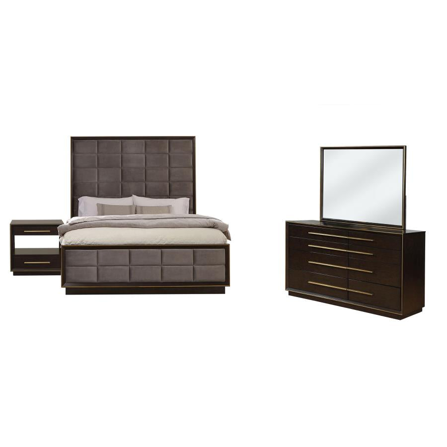 Durango 4-piece Eastern King Bedroom Set Smoked Peppercorn-2