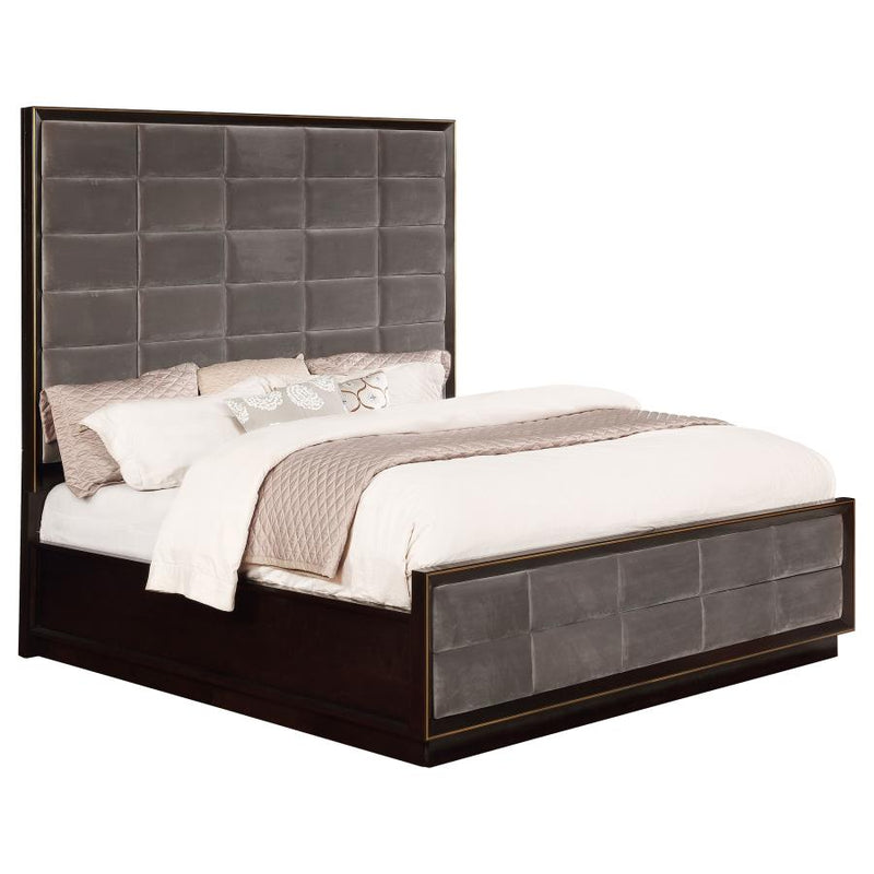 Durango 77-inch Eastern King Panel Bed Smoked Peppercorn-zoom-