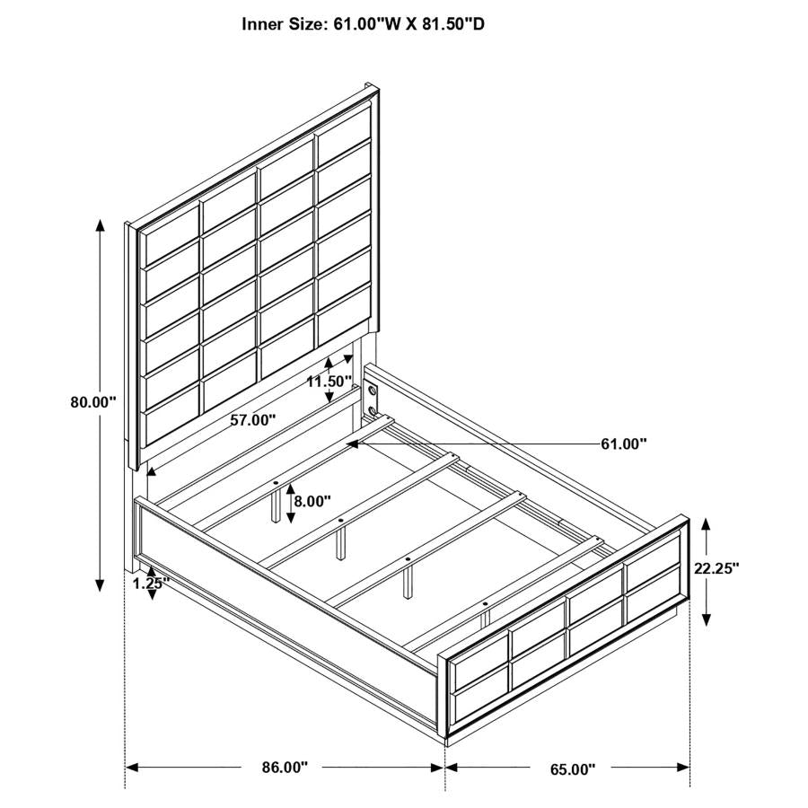 Durango 5-piece Queen Bedroom Set Smoked Peppercorn-zoom-16