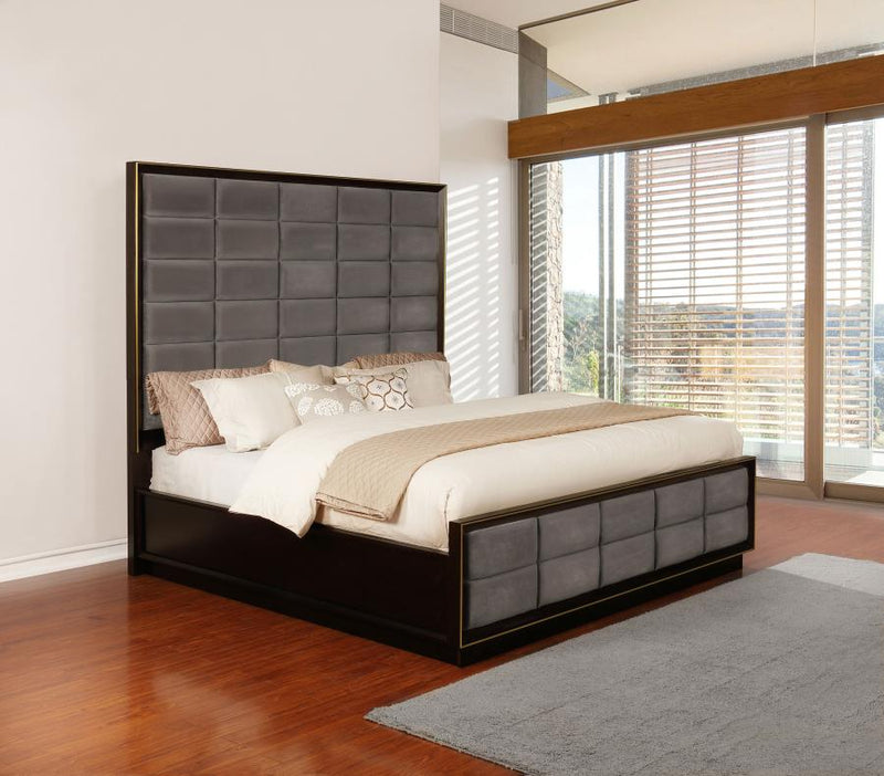 Durango 77-inch Queen Panel Bed Smoked Peppercorn-zoom-