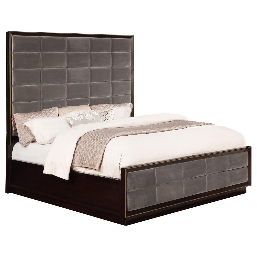 Durango 77-inch Queen Panel Bed Smoked Peppercorn-zoom-3
