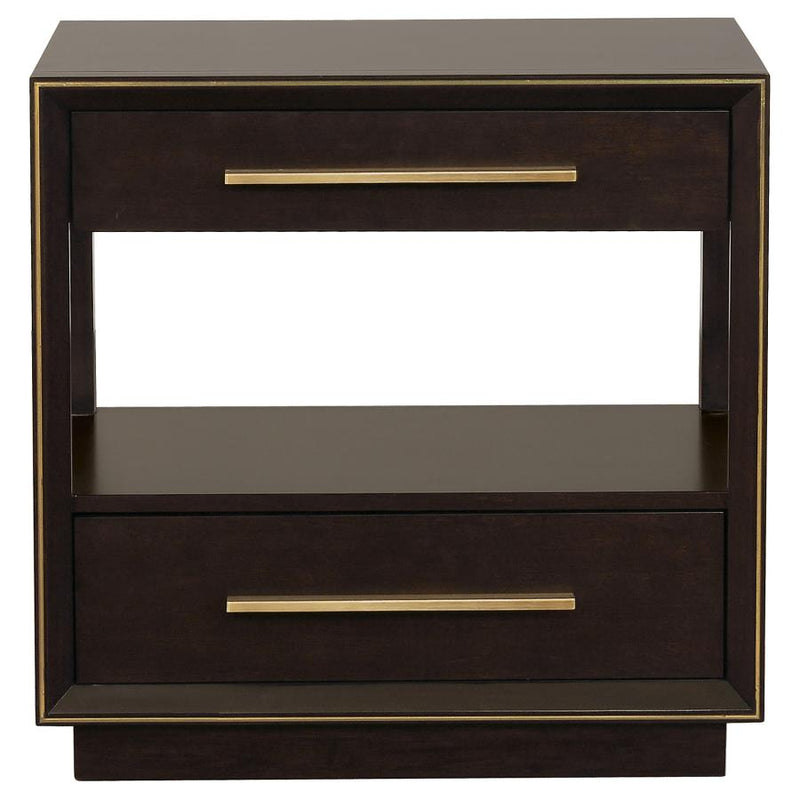 Durango 2-drawer Nightstand Smoked Peppercorn-zoom-