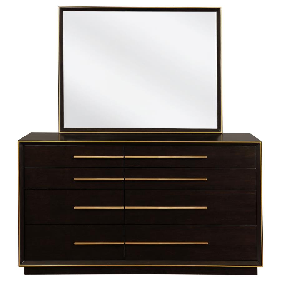 Durango 8-drawer Dresser with Mirror Smoked Peppercorn-3