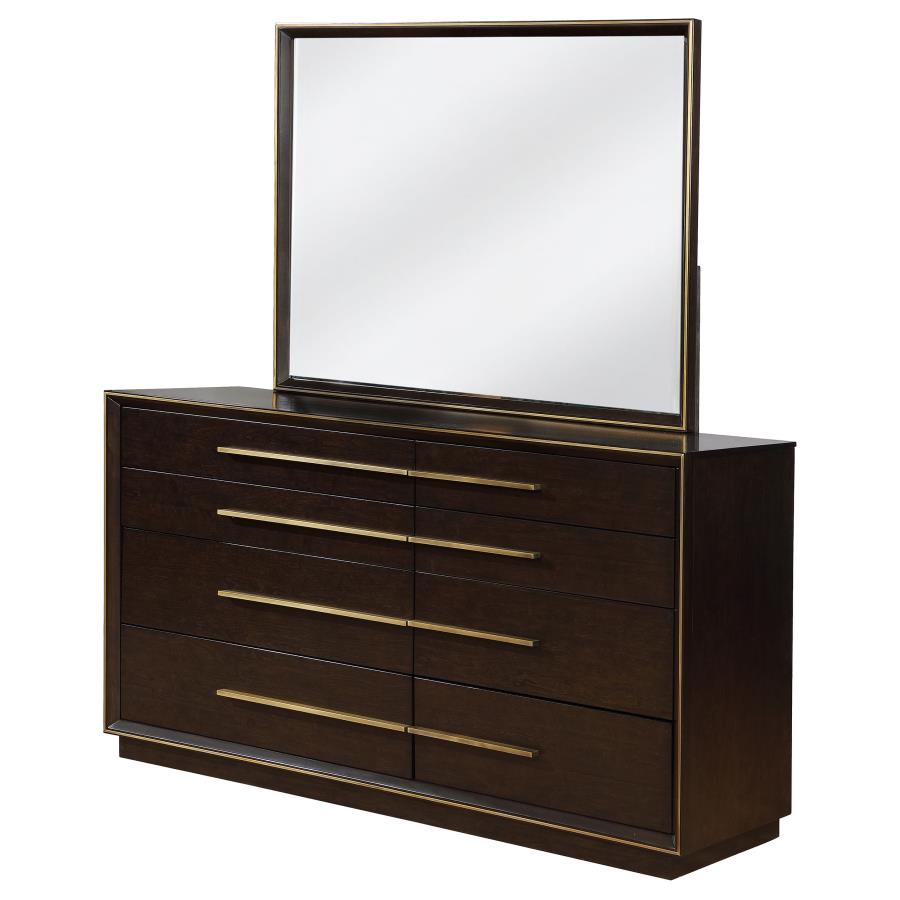 Durango 8-drawer Dresser with Mirror Smoked Peppercorn-zoom-4