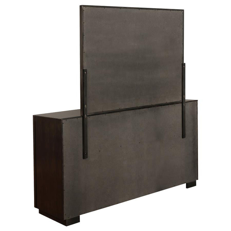 Durango 8-drawer Dresser with Mirror Smoked Peppercorn-zoom-