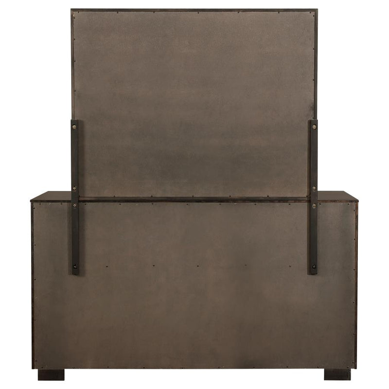 Durango 8-drawer Dresser with Mirror Smoked Peppercorn-zoom-
