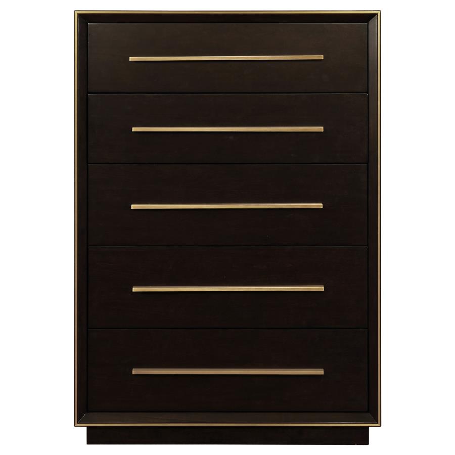 Durango 5-drawer Bedroom Chest Smoked Peppercorn-zoom-3