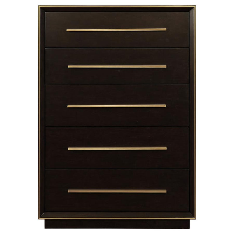 Durango 5-drawer Bedroom Chest Smoked Peppercorn-zoom-