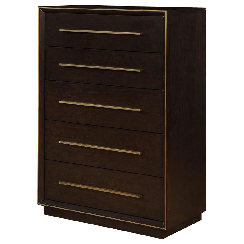 Durango 5-drawer Bedroom Chest Smoked Peppercorn-zoom-