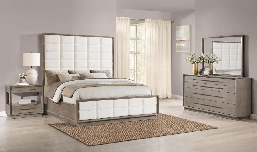 Durango 4-piece Eastern King Bedroom Set Taupe Oak-zoom-1