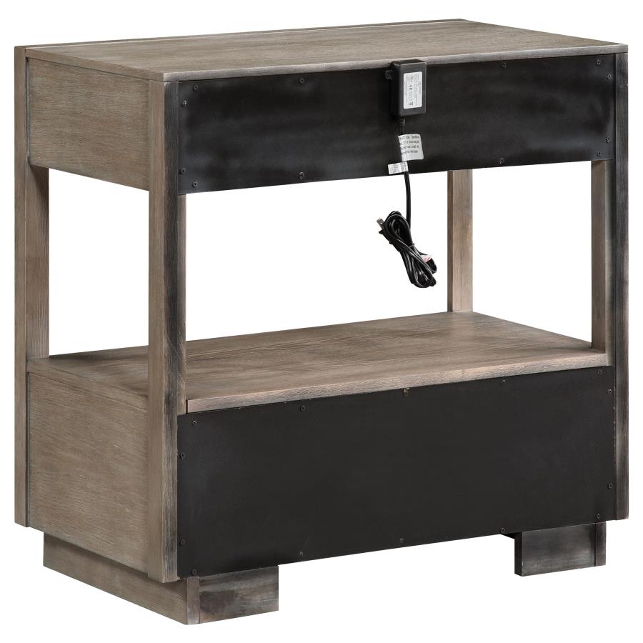 Durango 4-piece Eastern King Bedroom Set Taupe Oak-zoom-6
