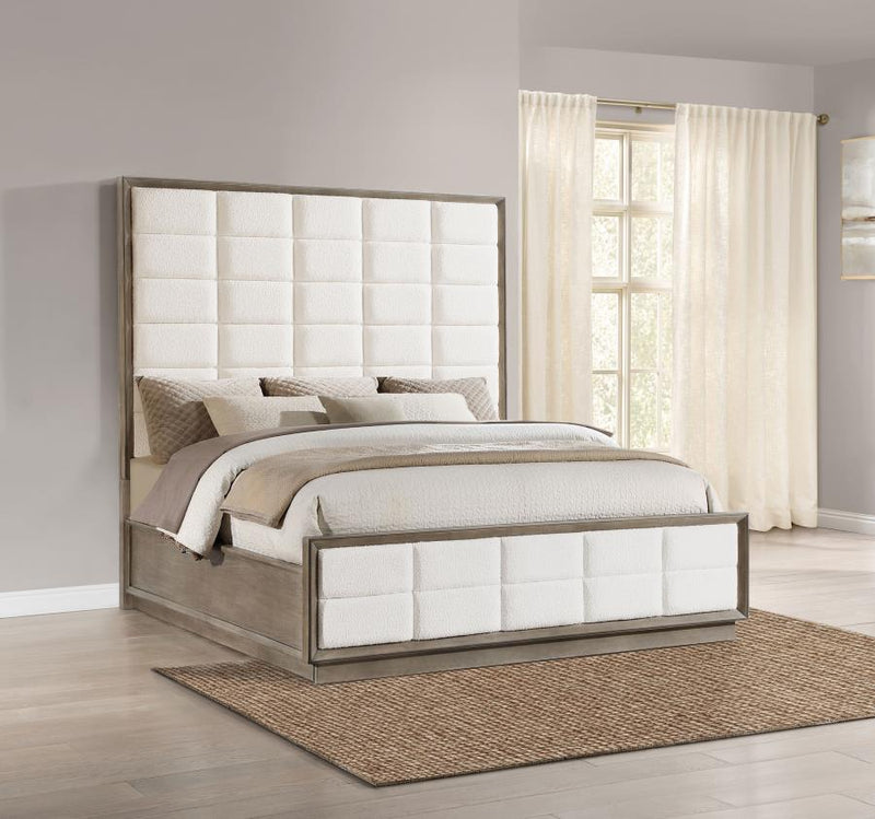 Durango 80-inch Eastern King Panel Bed Taupe Oak-zoom-