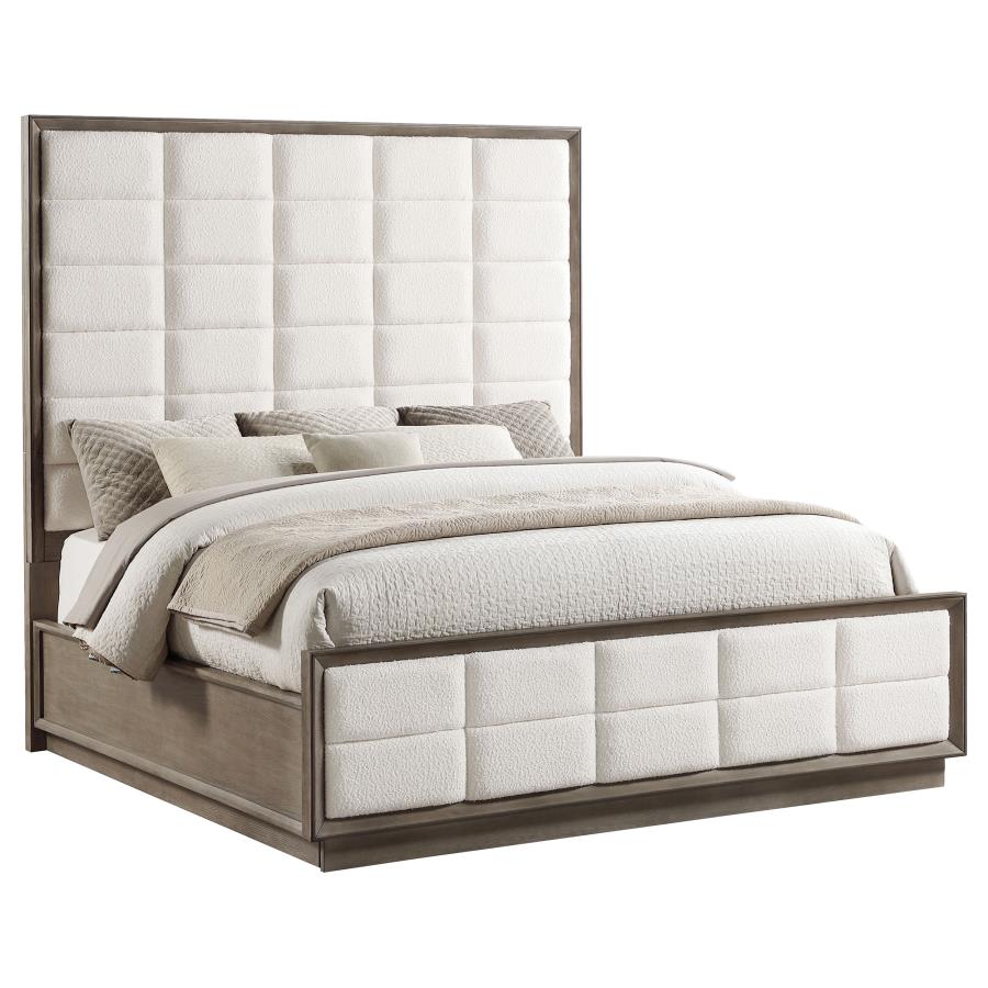 Durango 80-inch Eastern King Panel Bed Taupe Oak-zoom-3
