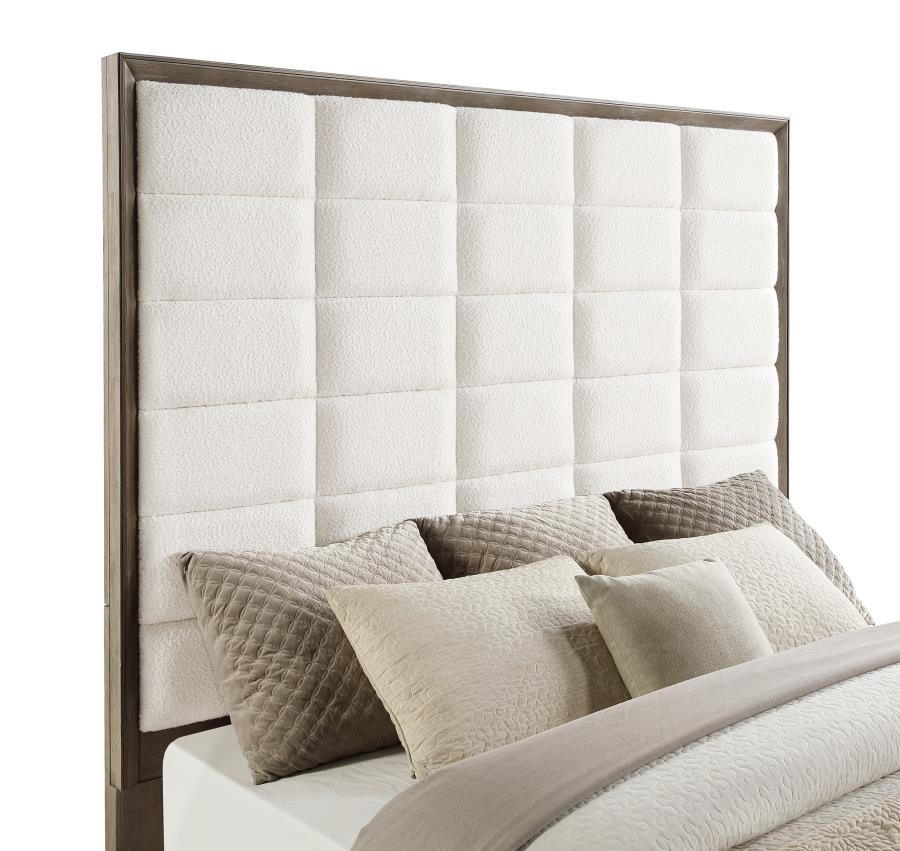 Durango 80-inch Eastern King Panel Bed Taupe Oak-5