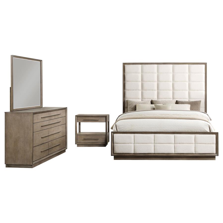 Durango 4-piece California King Bedroom Set Taupe Oak-2