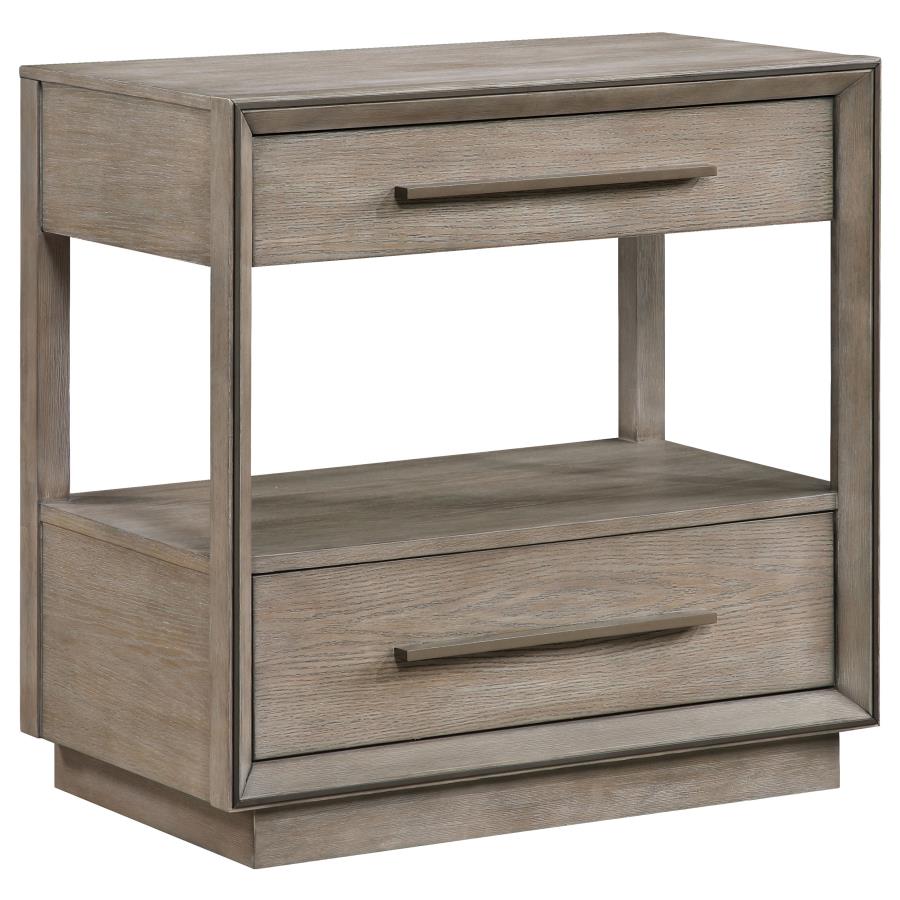 Durango 4-piece California King Bedroom Set Taupe Oak-5