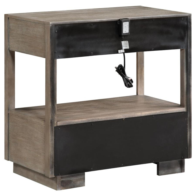 Durango 4-piece California King Bedroom Set Taupe Oak-zoom-