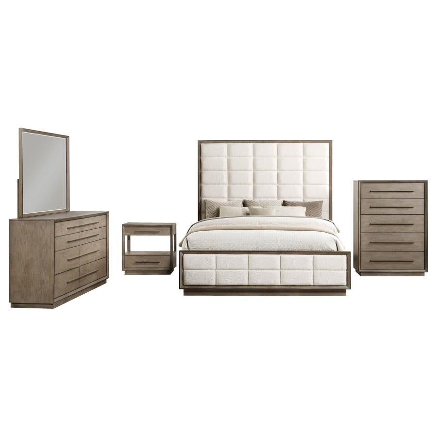 Durango 5-piece California King Bedroom Set Taupe Oak-zoom-2