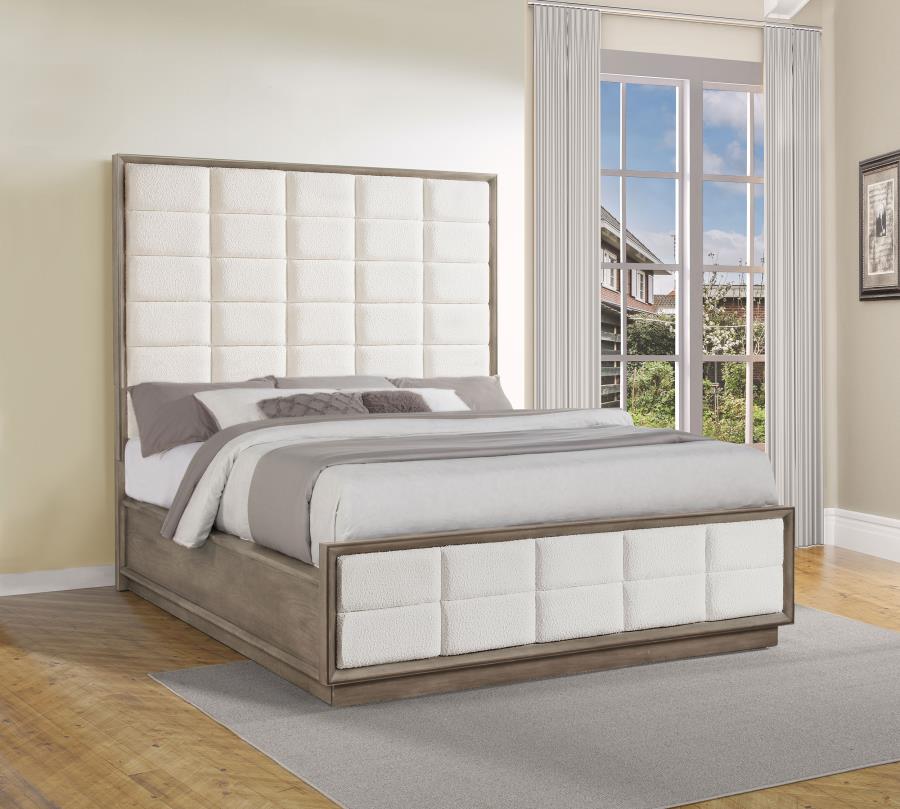 Durango 80-inch California King Panel Bed Taupe Oak-zoom-2