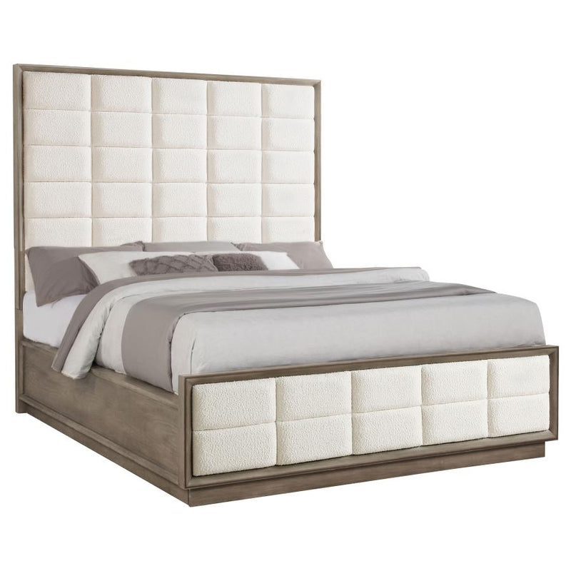 Durango 80-inch California King Panel Bed Taupe Oak-zoom-