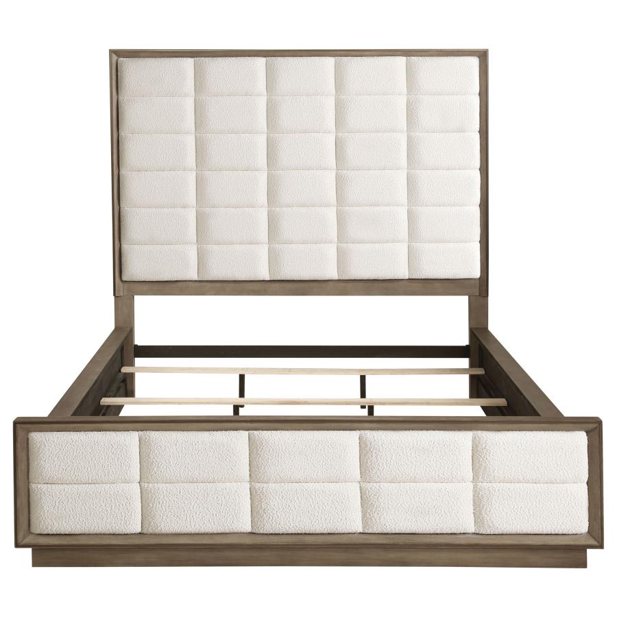 Durango 80-inch California King Panel Bed Taupe Oak-4