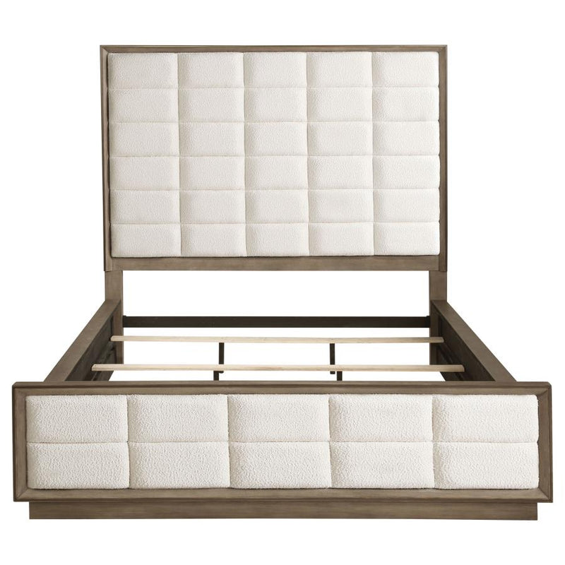 Durango 80-inch California King Panel Bed Taupe Oak-zoom-