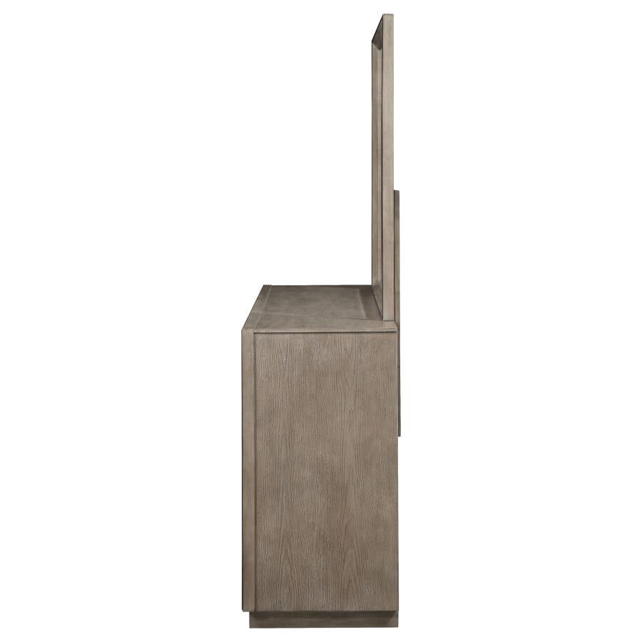 Durango 8-drawer Dresser and Mirror Taupe Oak-5