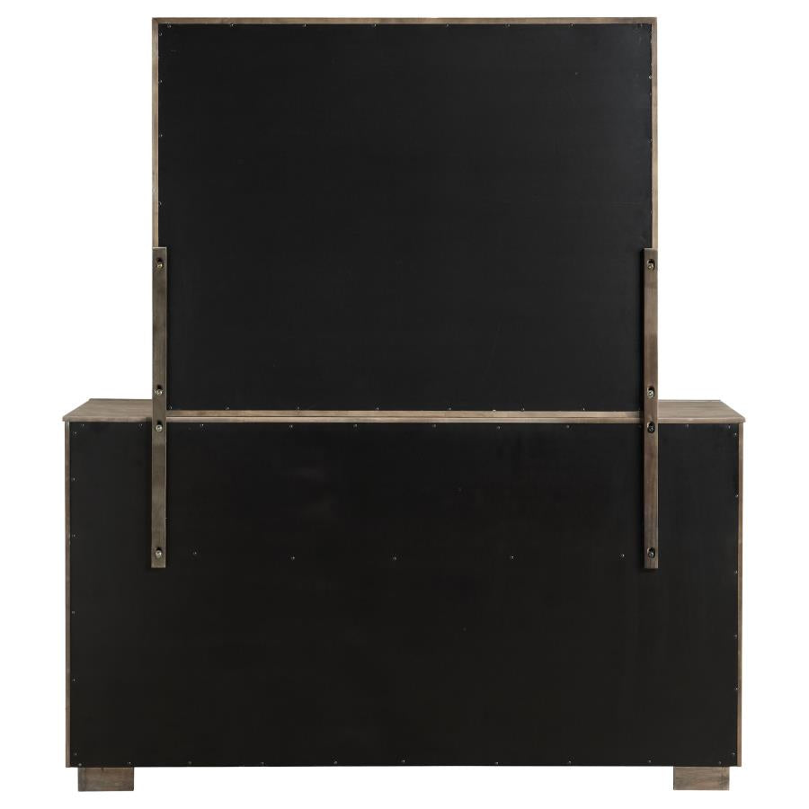 Durango 8-drawer Dresser and Mirror Taupe Oak-7