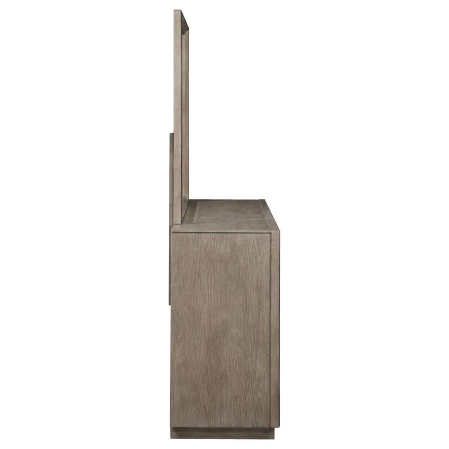 Durango 8-drawer Dresser and Mirror Taupe Oak-9