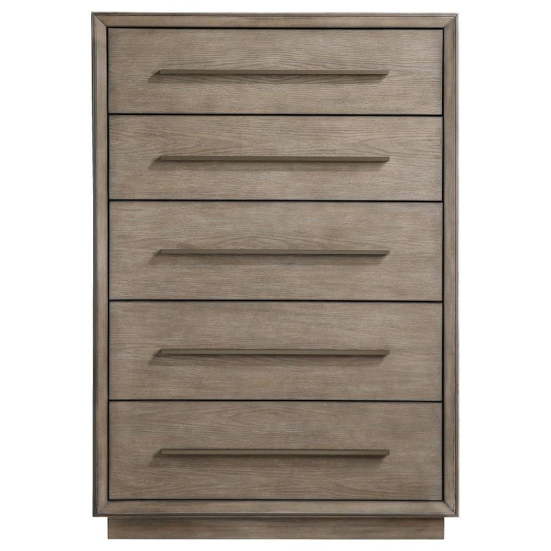 Durango 5-drawer Bedroom Chest Taupe Oak-zoom-
