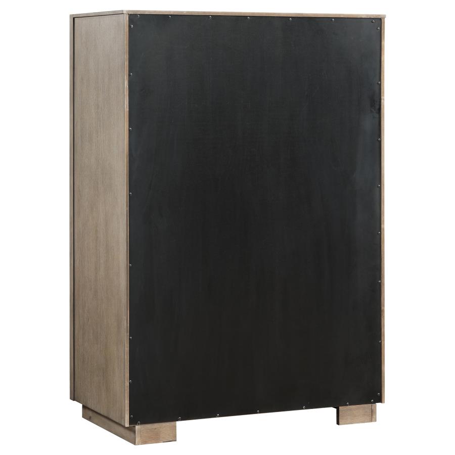 Durango 5-drawer Bedroom Chest Taupe Oak-zoom-6