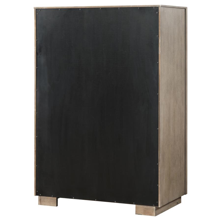 Durango 5-drawer Bedroom Chest Taupe Oak-zoom-8