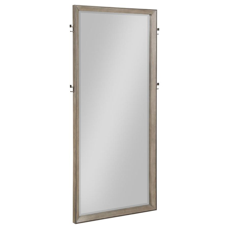 Durango 80-inch Standing Floor Mirror Washed Oak-zoom-