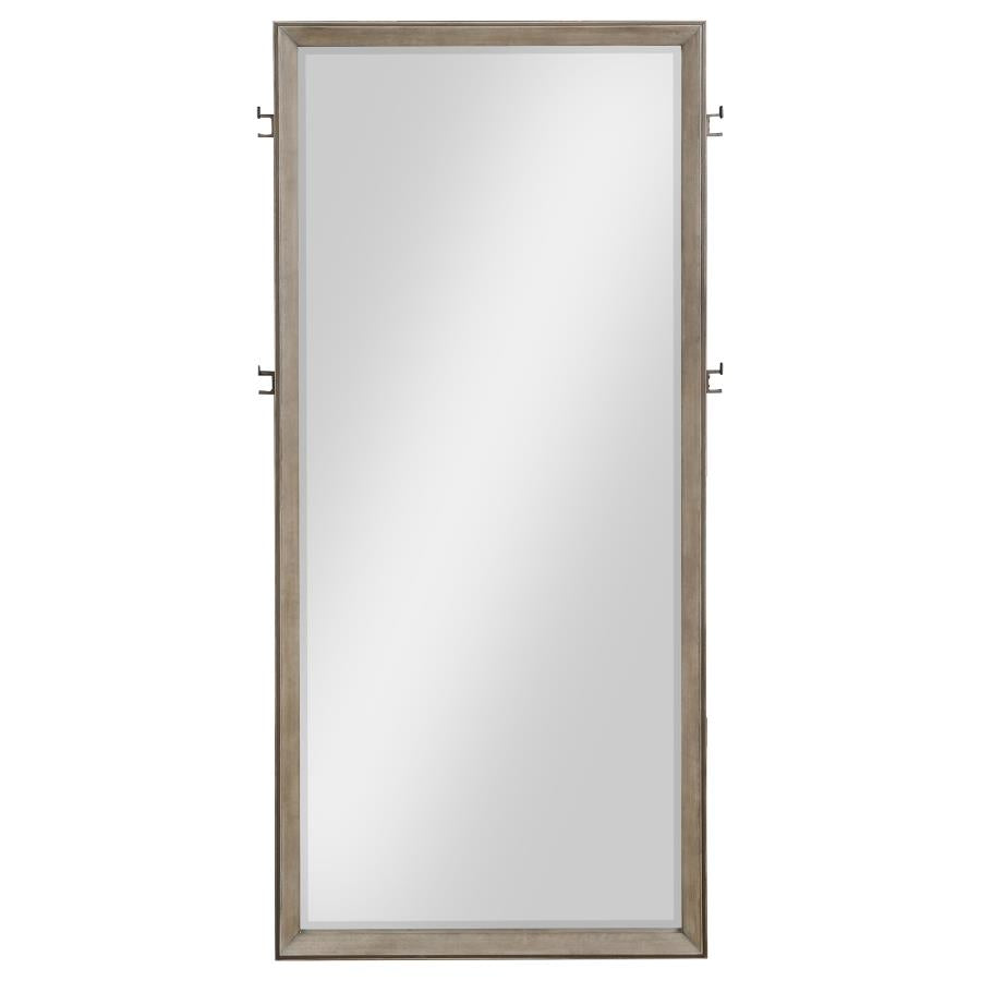 Durango 80-inch Standing Floor Mirror Washed Oak-3