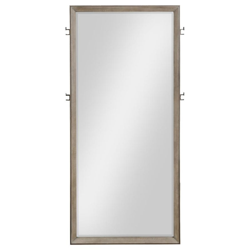 Durango 80-inch Standing Floor Mirror Washed Oak-zoom-