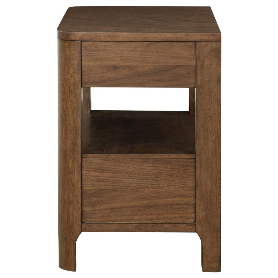 Maderia 2-drawer Nightstand Bedside Table Walnut-5