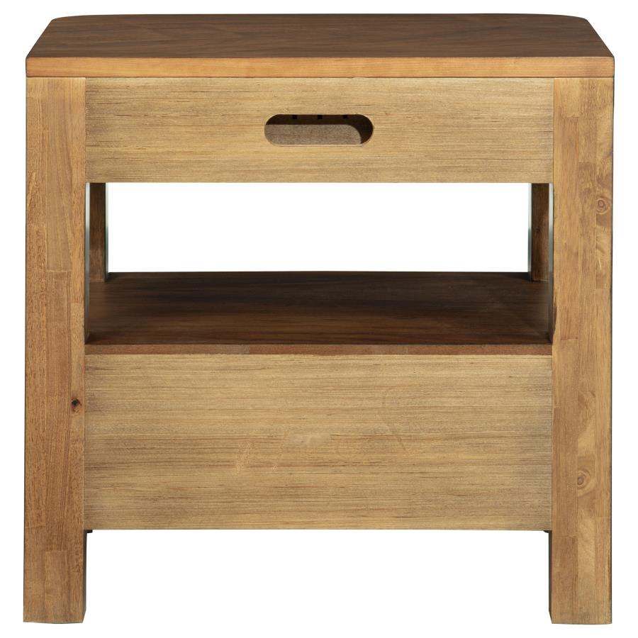 Maderia 2-drawer Nightstand Bedside Table Walnut-zoom-7