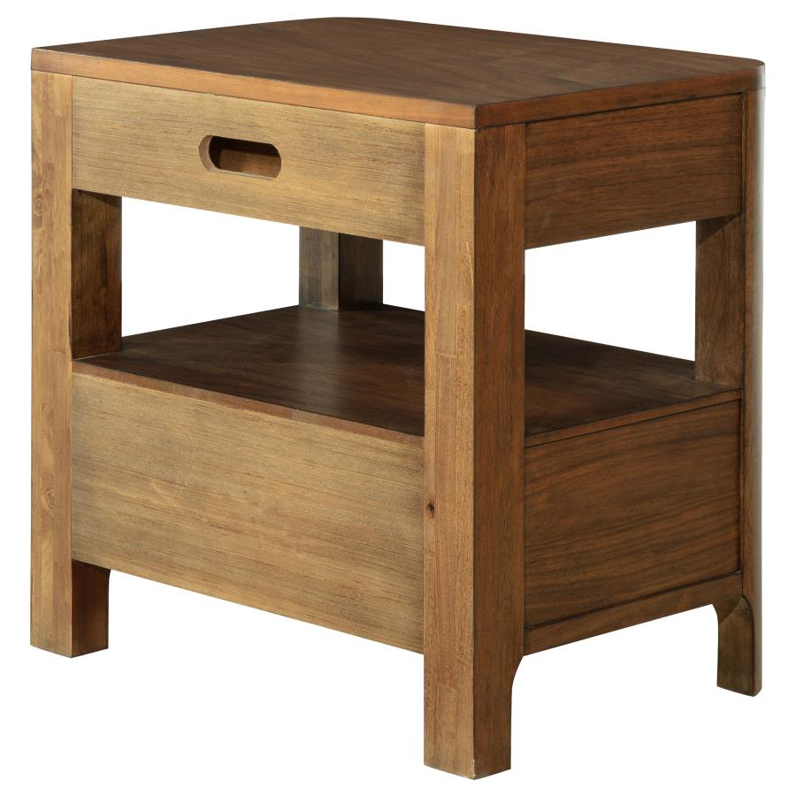 Maderia 2-drawer Nightstand Bedside Table Walnut-8