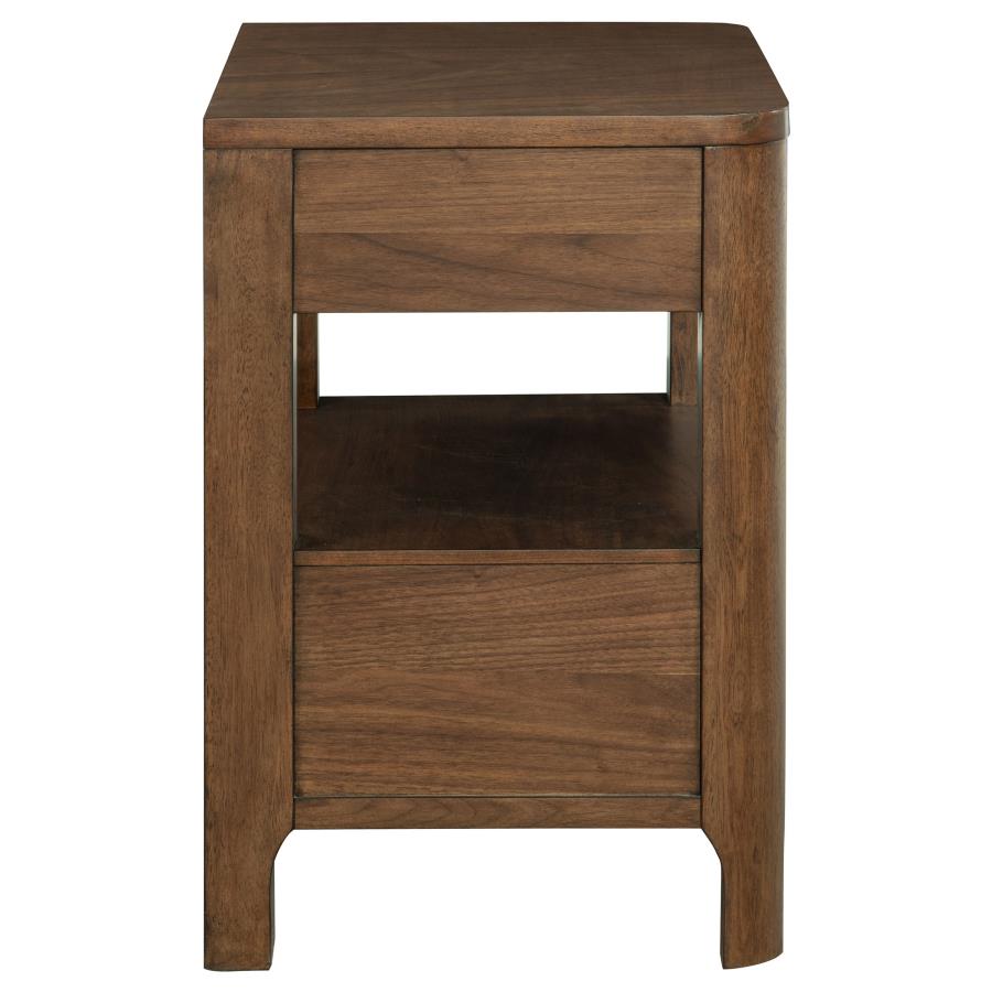 Maderia 2-drawer Nightstand Bedside Table Walnut-zoom-9